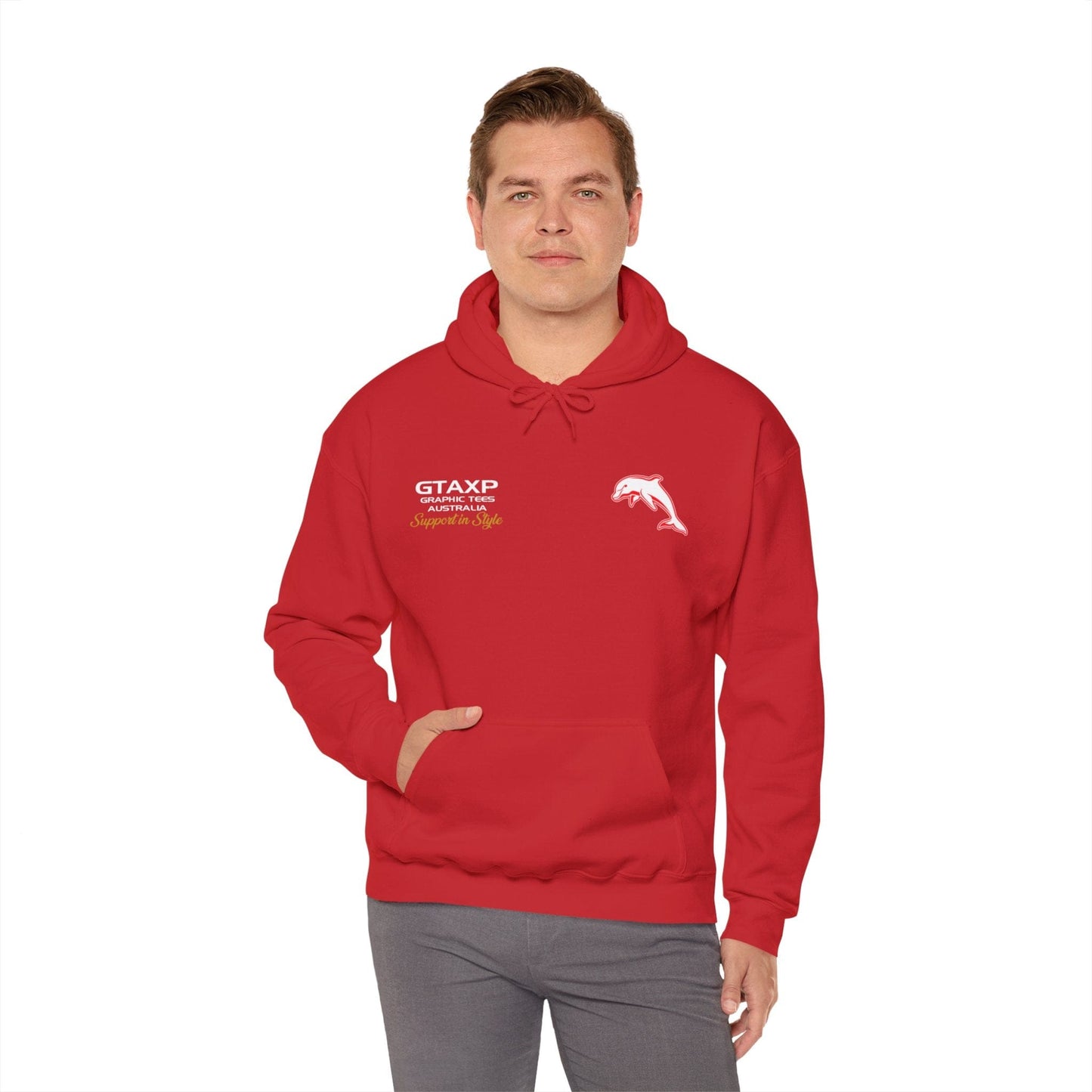 Redcliffe Dolphins NRL Hoodie Printify Graphic T-Shirt Australia -  Cool Graphic T-Shirts Online - 