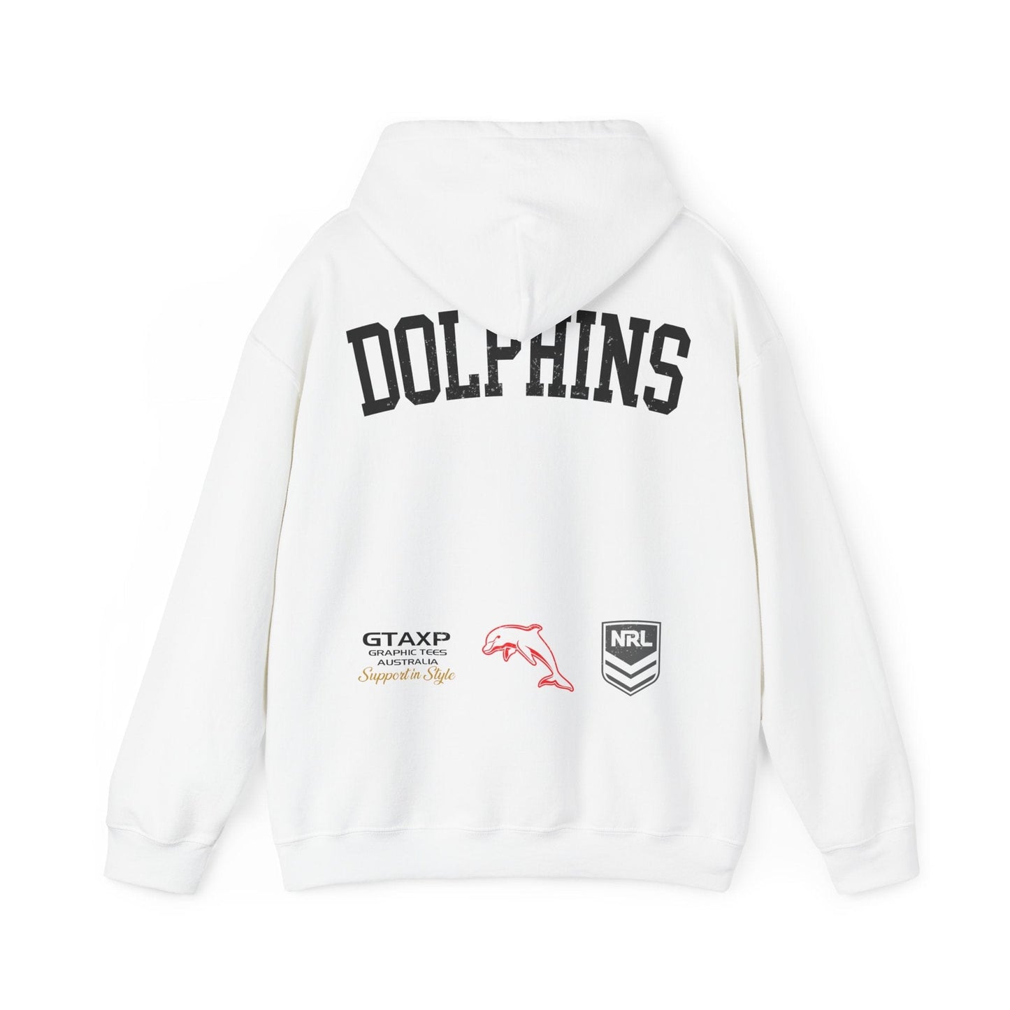 Redcliffe Dolphins NRL Hoodie Printify Graphic T-Shirt Australia -  Cool Graphic T-Shirts Online - 