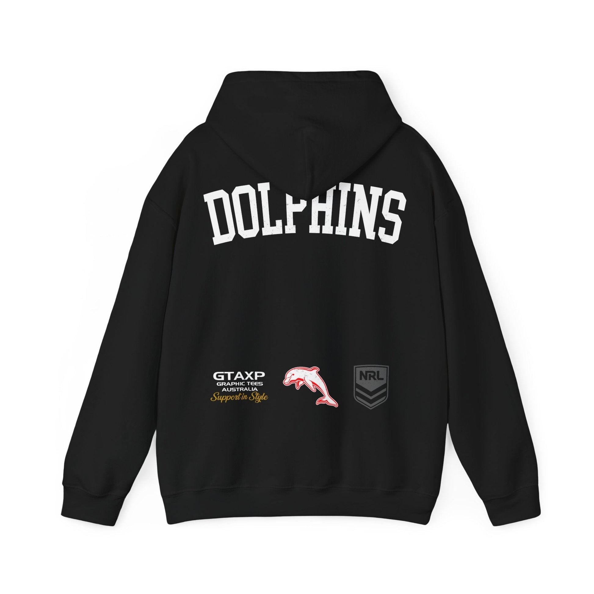 Redcliffe Dolphins NRL Hoodie Printify Graphic T-Shirt Australia -  Cool Graphic T-Shirts Online - 