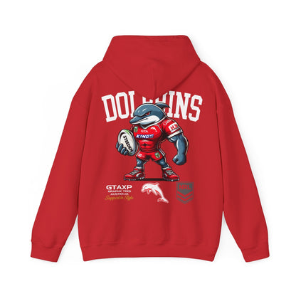 Redcliffe Dolphins Phinny Hoodie Printify Graphic T-Shirt Australia -  Cool Graphic T-Shirts Online - 