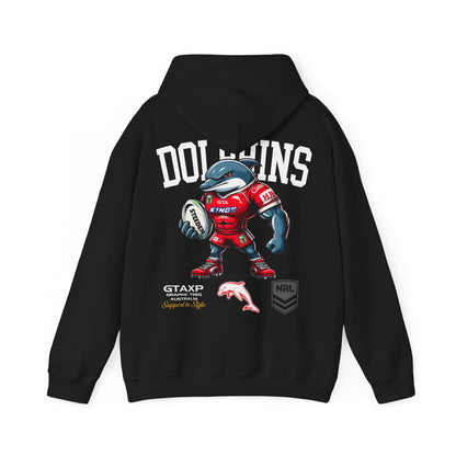 Redcliffe Dolphins Phinny Hoodie Printify Graphic T-Shirt Australia -  Cool Graphic T-Shirts Online - 