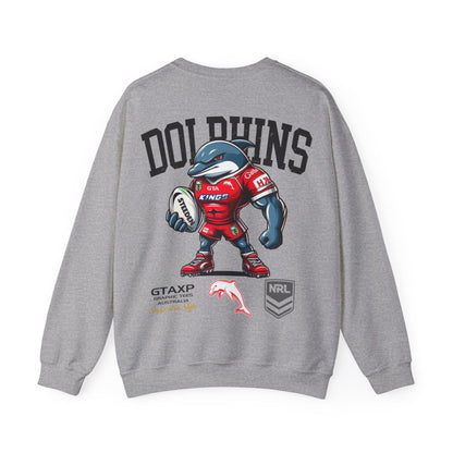 Redcliffe Dolphins Phinny Jumper Printify Graphic T-Shirt Australia -  Cool Graphic T-Shirts Online - 