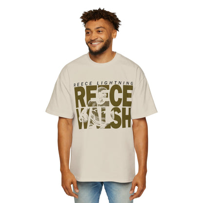 Reece Lightning Oversized Tee Graphic Tees Australia Ecru / S Graphic T-Shirt Australia -  Cool Graphic T-Shirts Online -  Reece Lightning Oversized Tee | Buy Graphic T-Shirts Australia