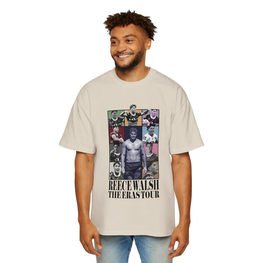 Reece Walsh Eras Tour Oversized Tee Graphic Tees Australia Ecru / S Graphic T-Shirt Australia -  Cool Graphic T-Shirts Online -  Reece Walsh Eras Tour Oversized Tee | Reece Walsh Merch