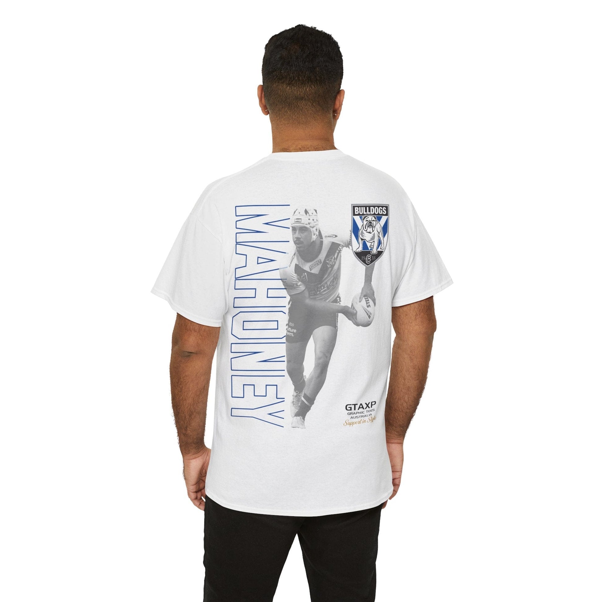 Reed Mahoney Bulldogs Duo Graphic Tee Graphic Tees Australia White / S Graphic T-Shirt Australia -  Cool Graphic T-Shirts Online -  Reed Mahoney Bulldogs Duo T-Shirt | Canterbury Bulldogs T-Shirt