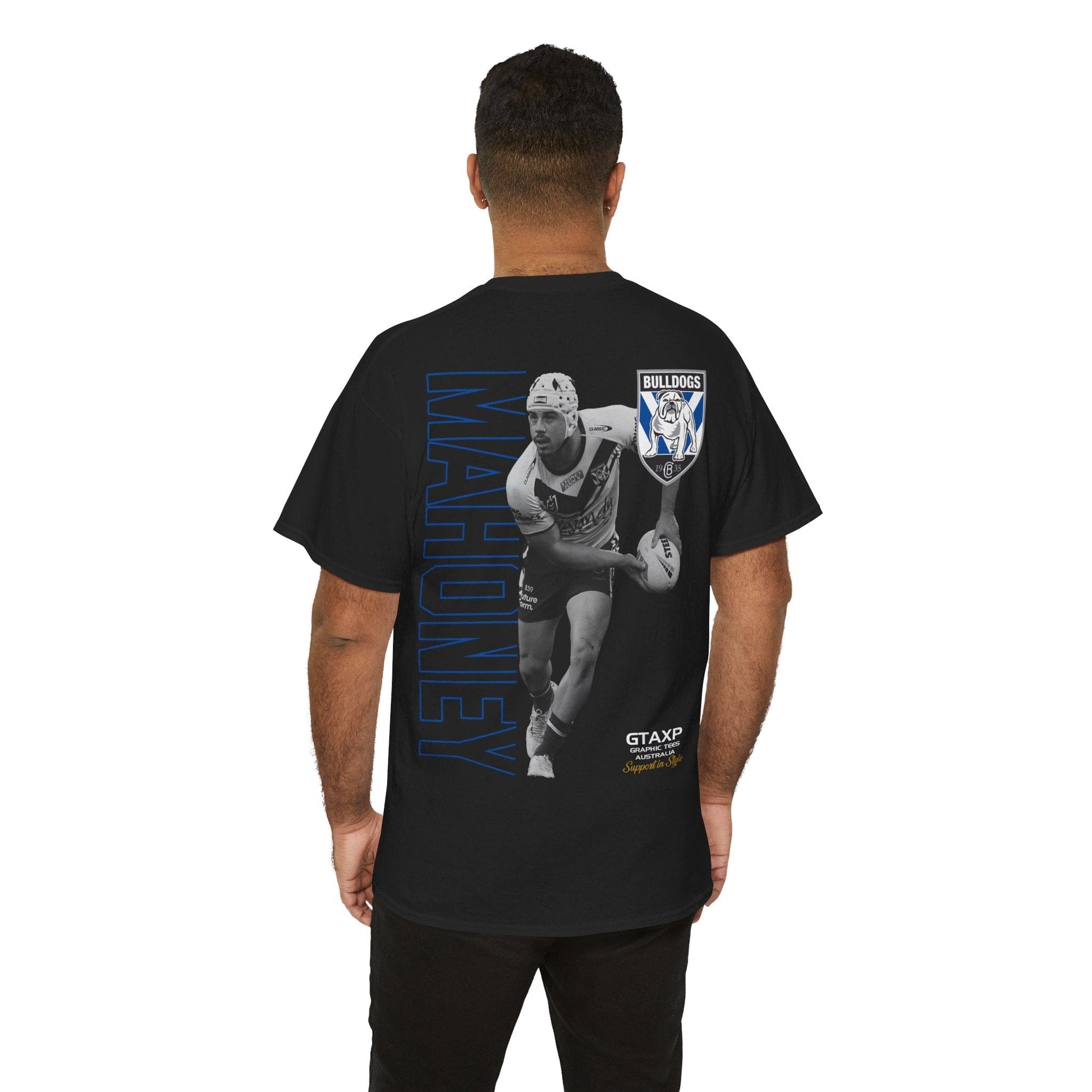 Reed Mahoney Bulldogs Duo Graphic Tee Graphic Tees Australia Black / S Graphic T-Shirt Australia -  Cool Graphic T-Shirts Online -  Reed Mahoney Bulldogs Duo T-Shirt | Canterbury Bulldogs T-Shirt