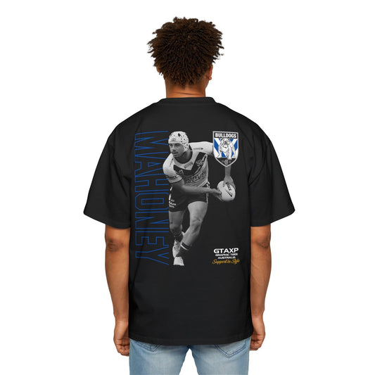 Reed Mahoney Bulldogs Duo Oversized Tee Graphic Tees Australia Black / S Graphic T-Shirt Australia -  Cool Graphic T-Shirts Online -  Reed Mahoney Bulldogs Duo Oversized Tee | League Tees Au