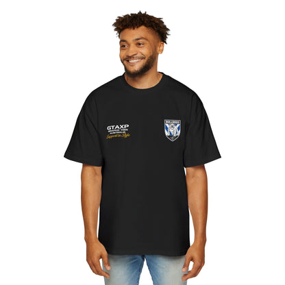 Reed Mahoney Bulldogs Duo Oversized Tee Graphic Tees Australia Graphic T-Shirt Australia -  Cool Graphic T-Shirts Online -  Reed Mahoney Bulldogs Duo Oversized Tee | League Tees Au