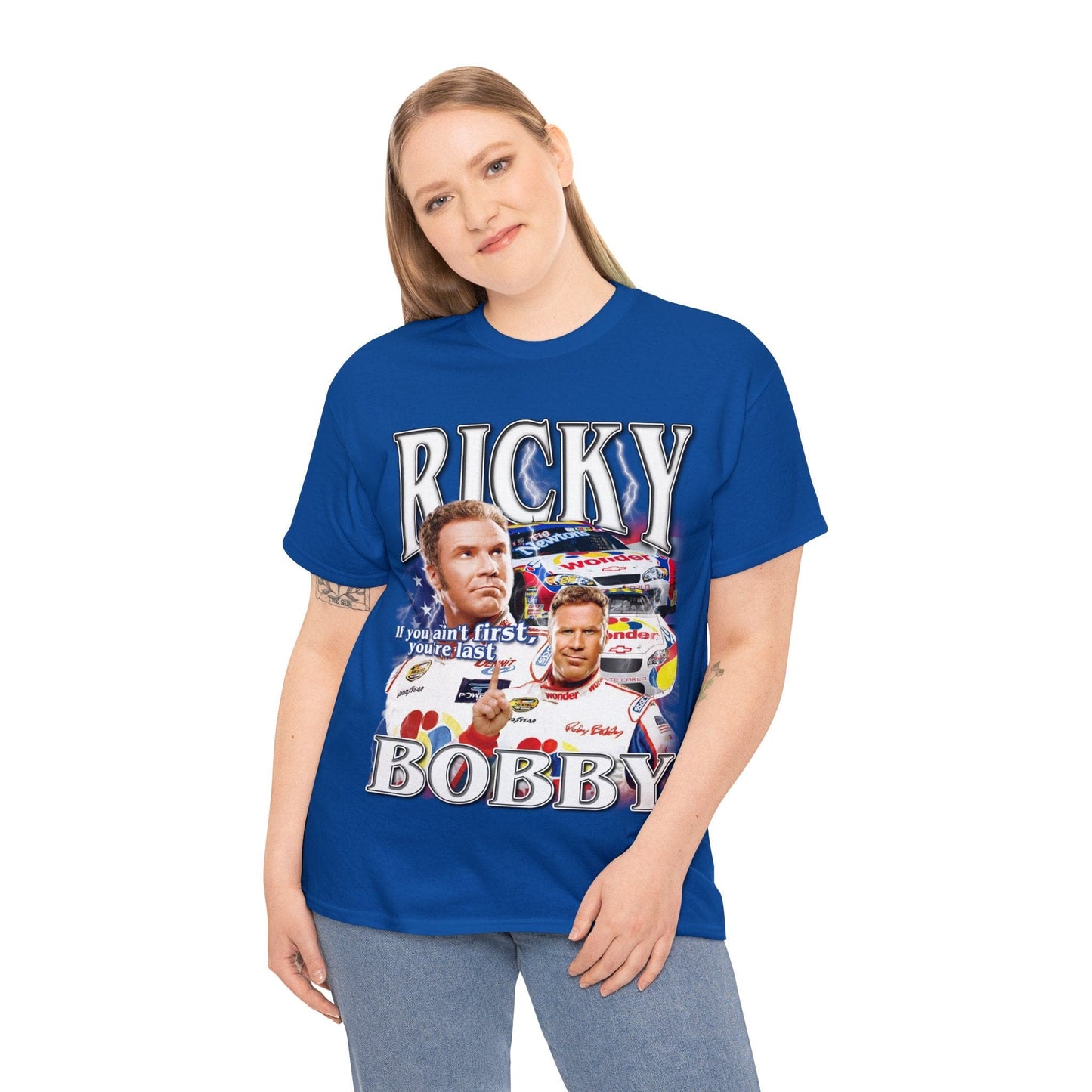 Ricky Bobby Graphic Tee Graphic Tees Australia Graphic T-Shirt Australia -  Cool Graphic T-Shirts Online - 