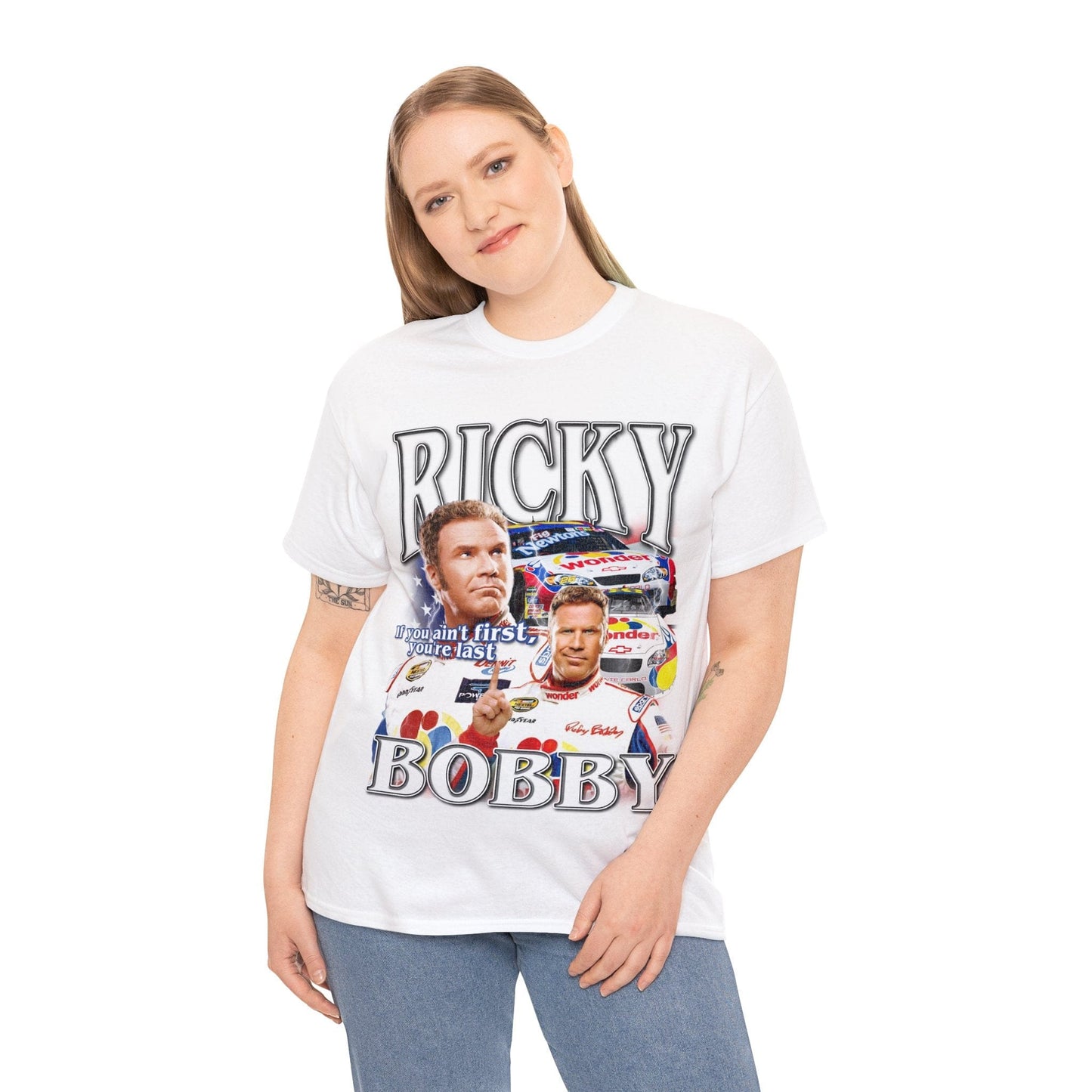 Ricky Bobby Graphic Tee Graphic Tees Australia Graphic T-Shirt Australia -  Cool Graphic T-Shirts Online - 