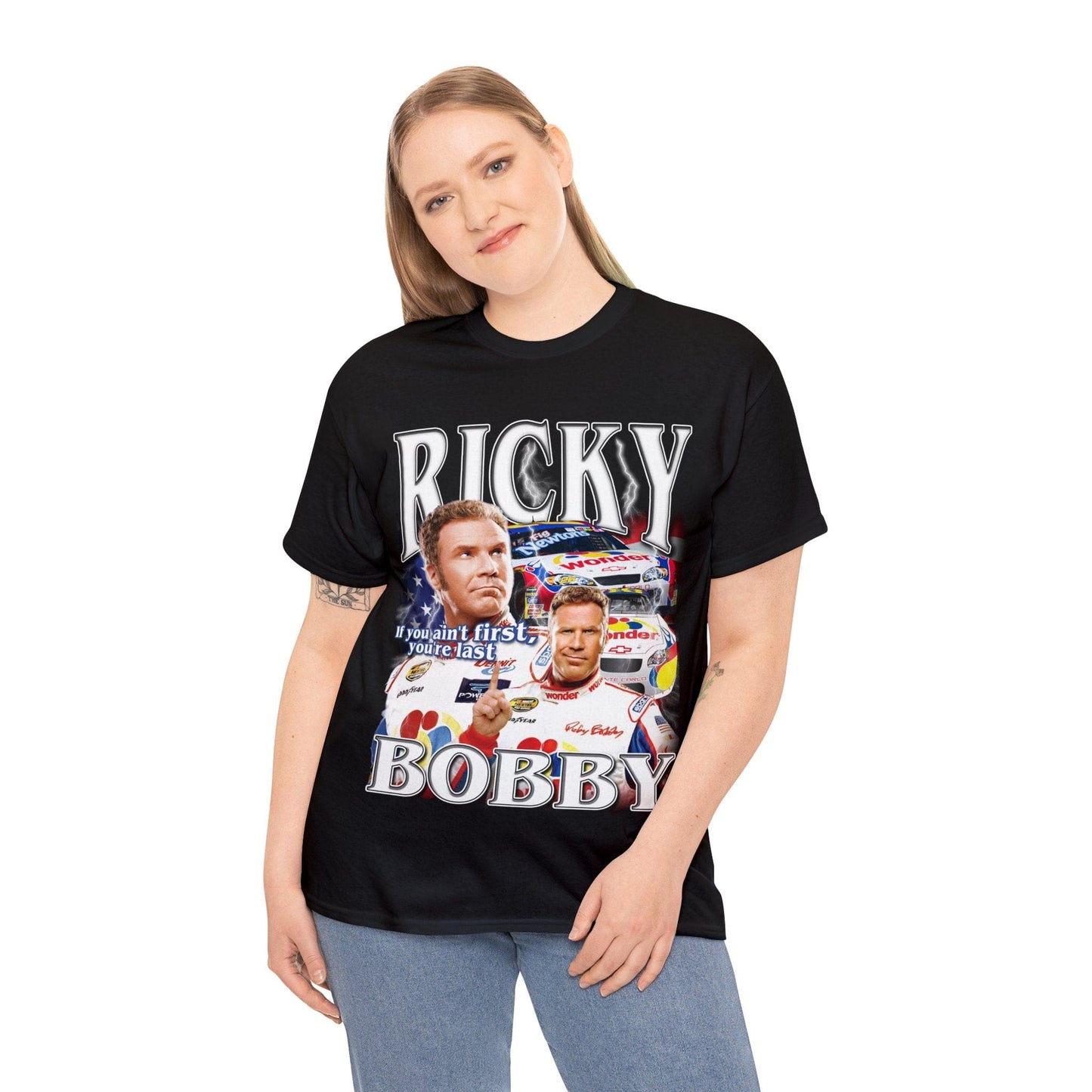 Ricky Bobby Graphic Tee Graphic Tees Australia Graphic T-Shirt Australia -  Cool Graphic T-Shirts Online - 