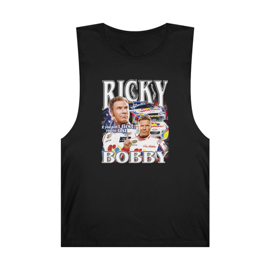 Ricky Bobby Tank Top Graphic Tees Australia Black / XS Graphic T-Shirt Australia -  Cool Graphic T-Shirts Online - 