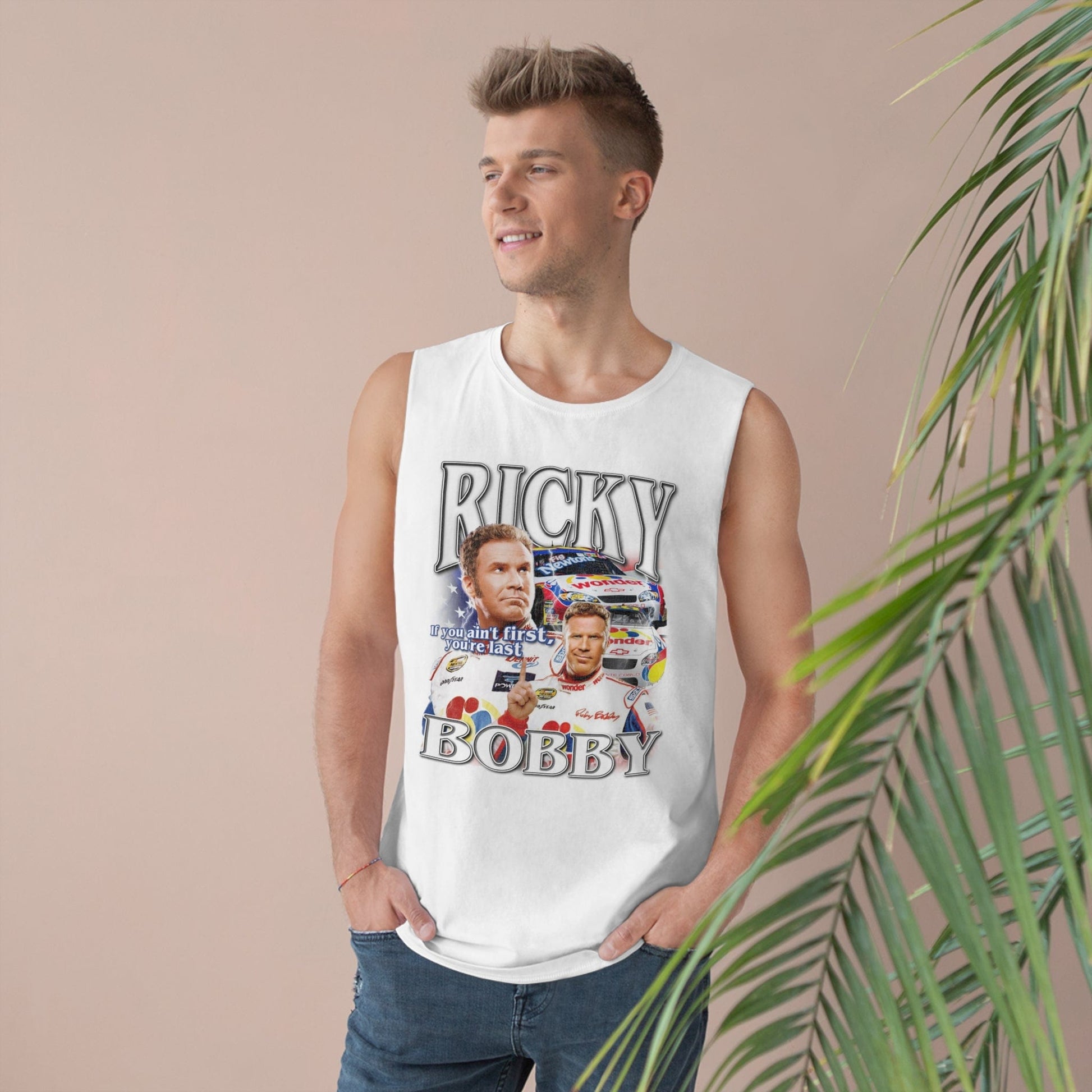 Ricky Bobby Tank Top Graphic Tees Australia Graphic T-Shirt Australia -  Cool Graphic T-Shirts Online - 