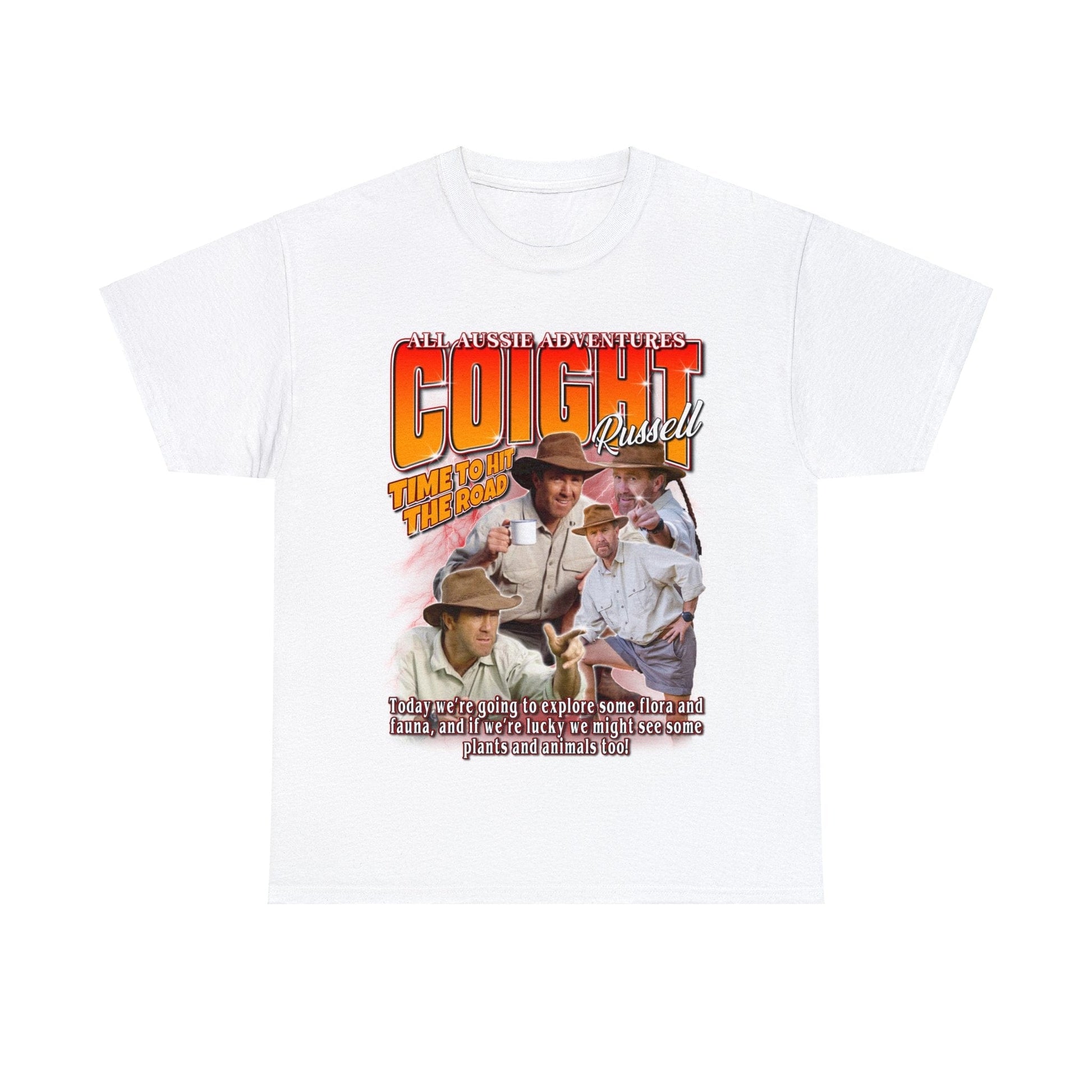 Russell Coight Flora And Fauna Graphic Tee Graphic Tees Australia White / S Graphic T-Shirt Australia -  Cool Graphic T-Shirts Online -  Russell Coight Flora And Fauna T-Shirt | Funny Aussie Graphic Tee