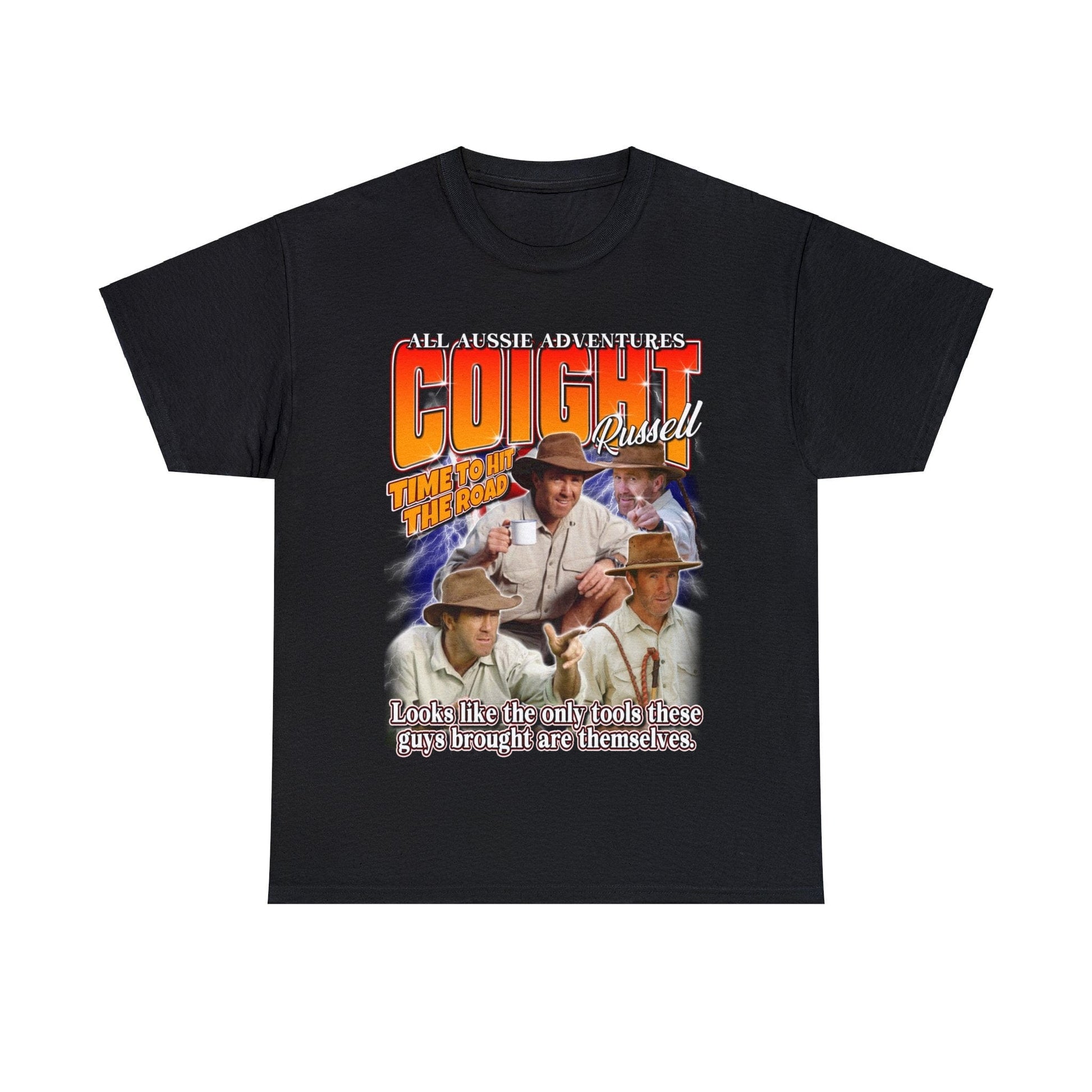 Russell Coight Tools Graphic Tee Graphic Tees Australia Black / S Graphic T-Shirt Australia -  Cool Graphic T-Shirts Online -  Russell Coight Tools T-Shirt | Funny Aussie Graphic Tee