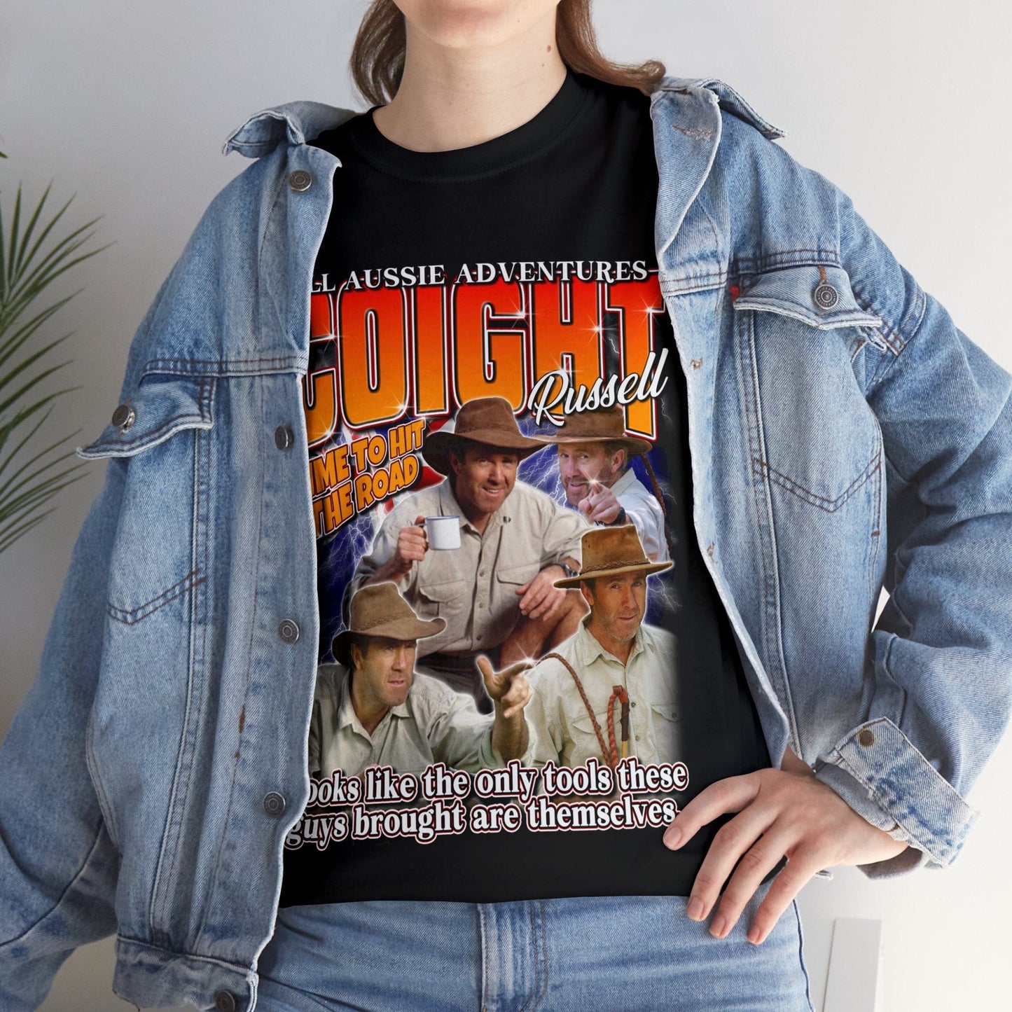 Russell Coight Tools Graphic Tee Graphic Tees Australia Graphic T-Shirt Australia -  Cool Graphic T-Shirts Online -  Russell Coight Tools T-Shirt | Funny Aussie Graphic Tee