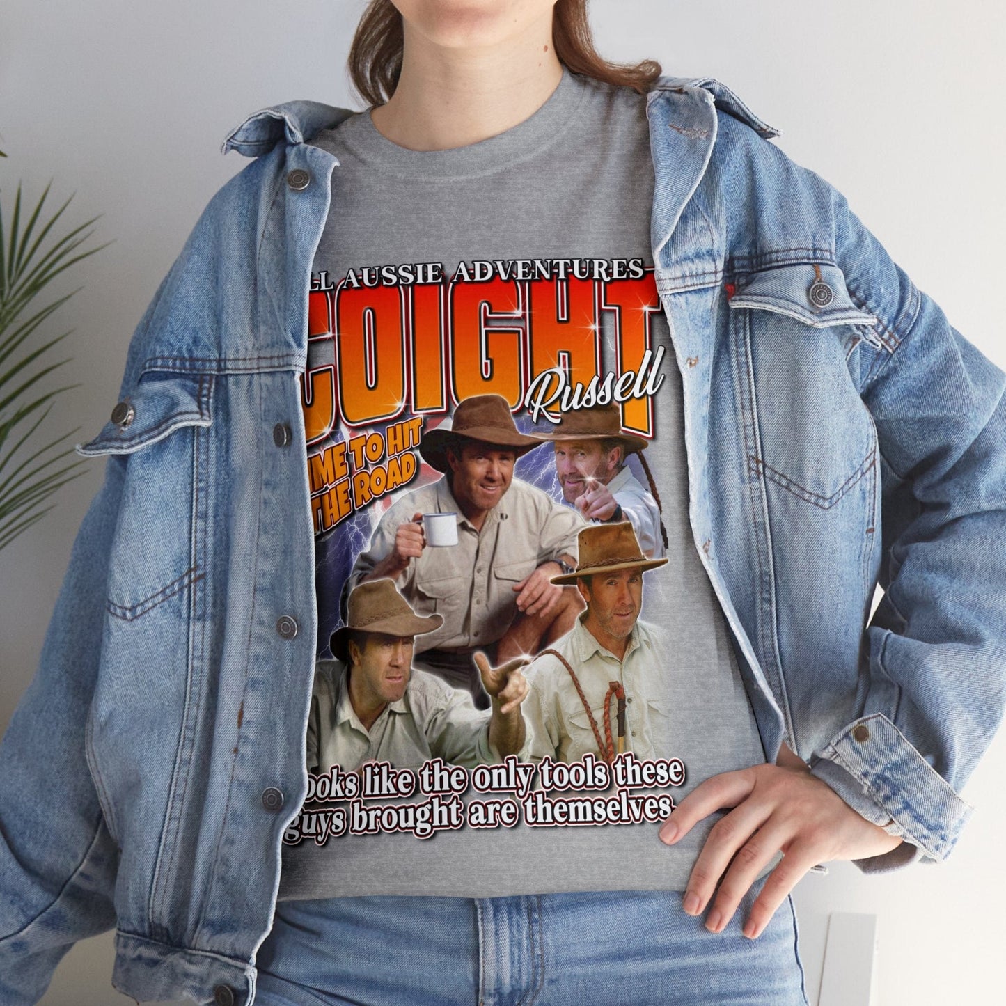 Russell Coight Tools Graphic Tee Graphic Tees Australia Graphic T-Shirt Australia -  Cool Graphic T-Shirts Online -  Russell Coight Tools T-Shirt | Funny Aussie Graphic Tee