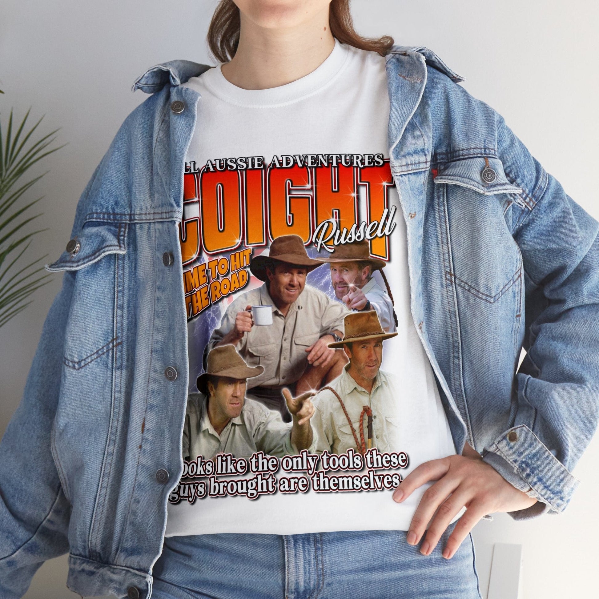 Russell Coight Tools Graphic Tee Graphic Tees Australia Graphic T-Shirt Australia -  Cool Graphic T-Shirts Online -  Russell Coight Tools T-Shirt | Funny Aussie Graphic Tee