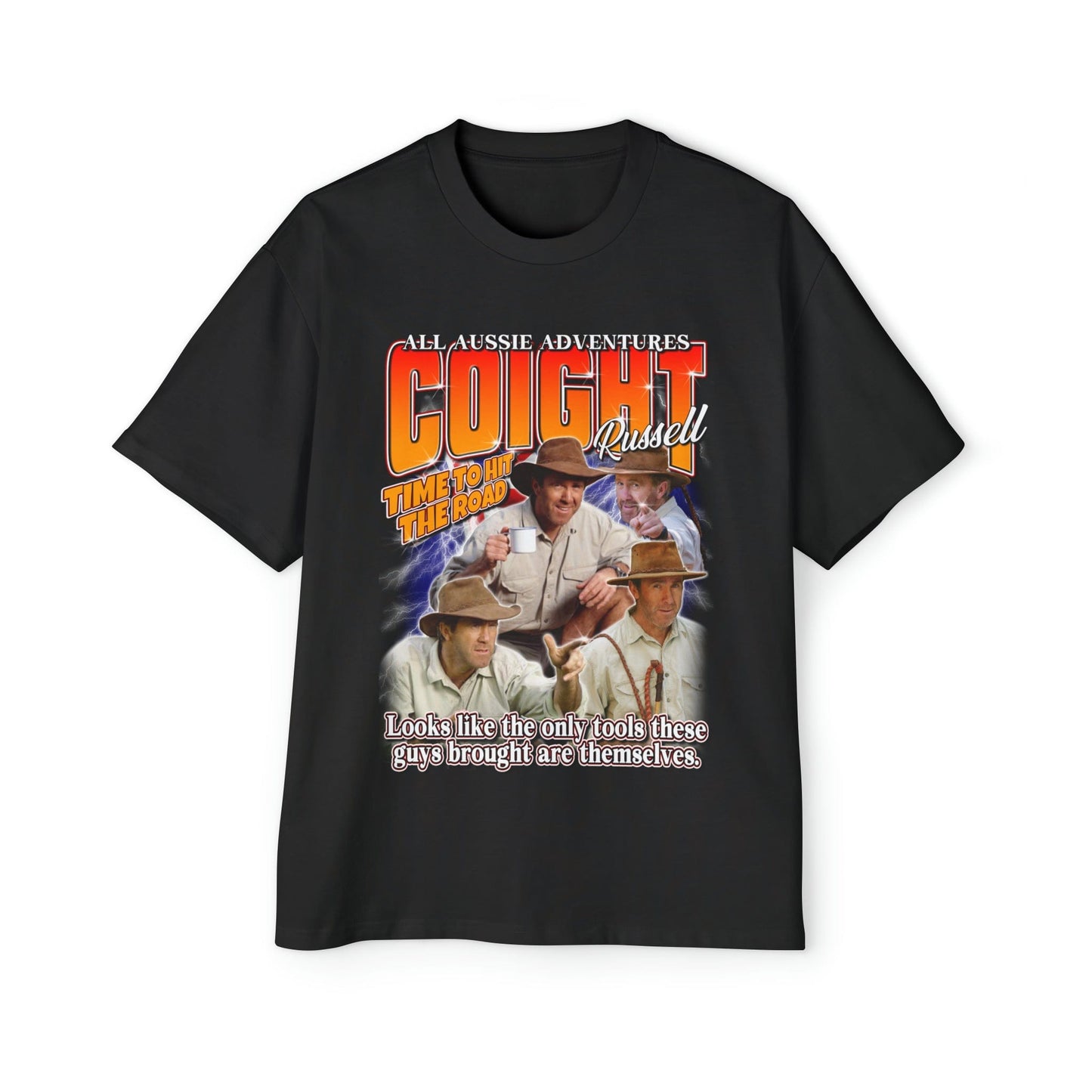 Russell Coight Tools Oversized Tee Graphic Tees Australia Black / S Graphic T-Shirt Australia -  Cool Graphic T-Shirts Online - 