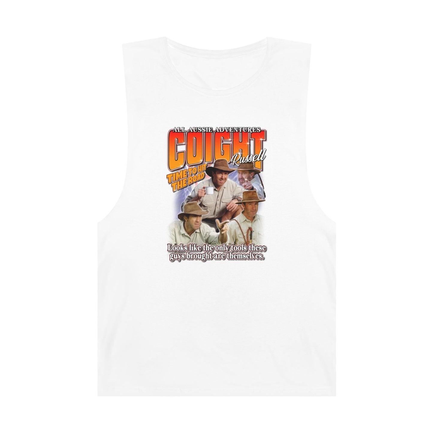 Russell Coight Tools Vintage Tank Top Graphic Tees Australia White / XS Graphic T-Shirt Australia -  Cool Graphic T-Shirts Online - 