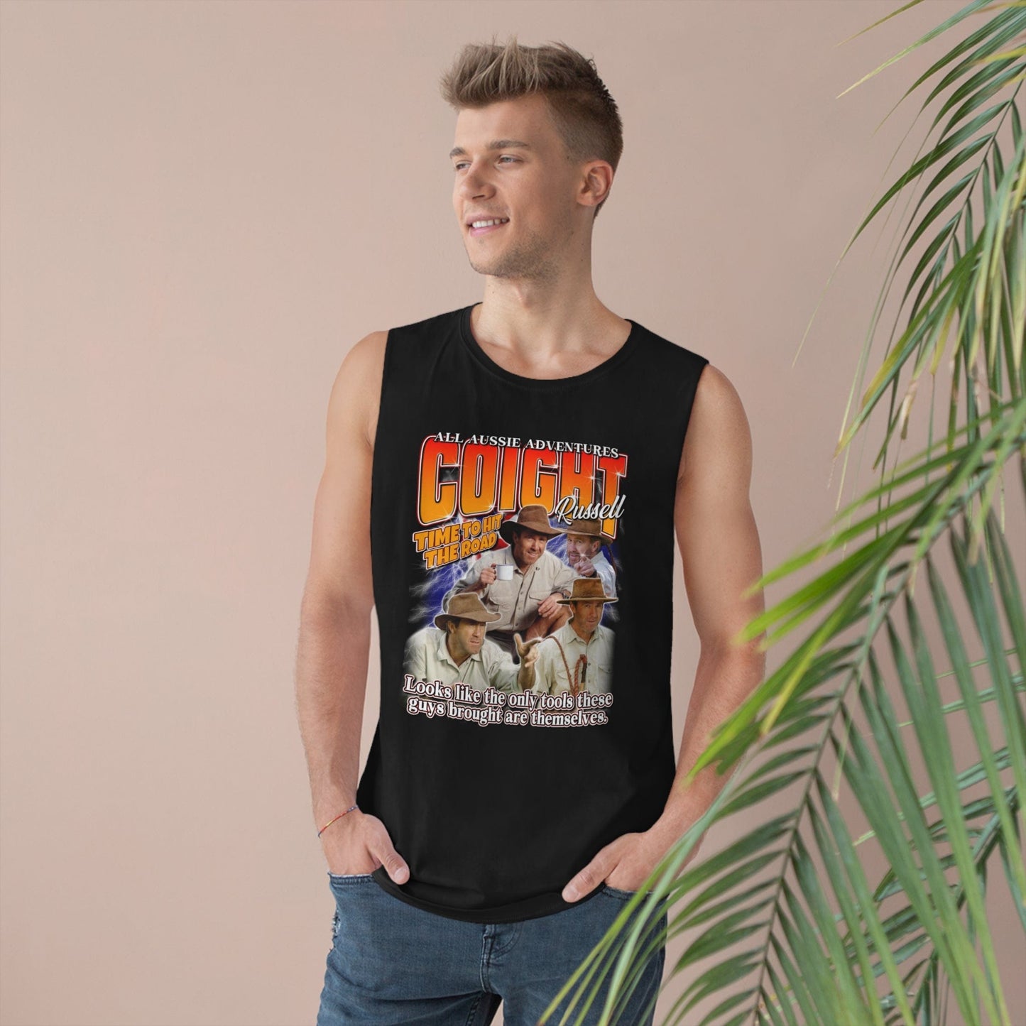 Russell Coight Tools Vintage Tank Top Graphic Tees Australia Graphic T-Shirt Australia -  Cool Graphic T-Shirts Online - 