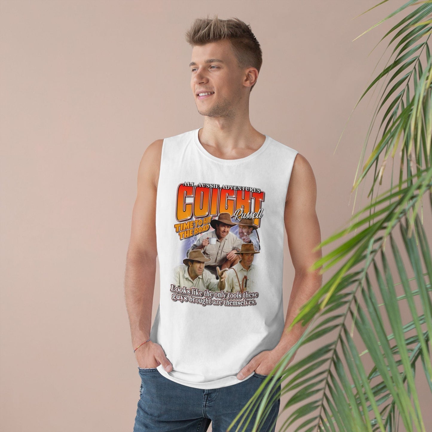 Russell Coight Tools Vintage Tank Top Graphic Tees Australia Graphic T-Shirt Australia -  Cool Graphic T-Shirts Online - 