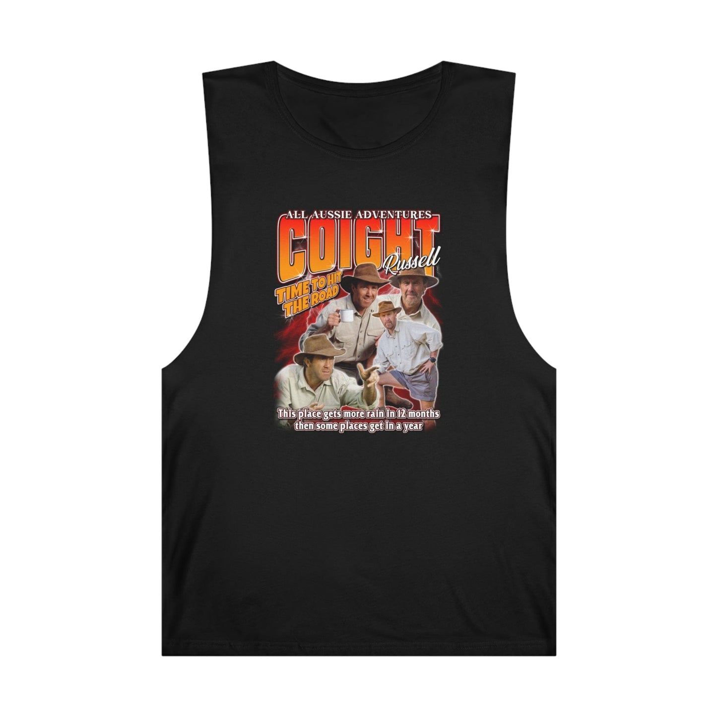 Russell Coight Vintage Tank Top Graphic Tees Australia Black / XS Graphic T-Shirt Australia -  Cool Graphic T-Shirts Online - 