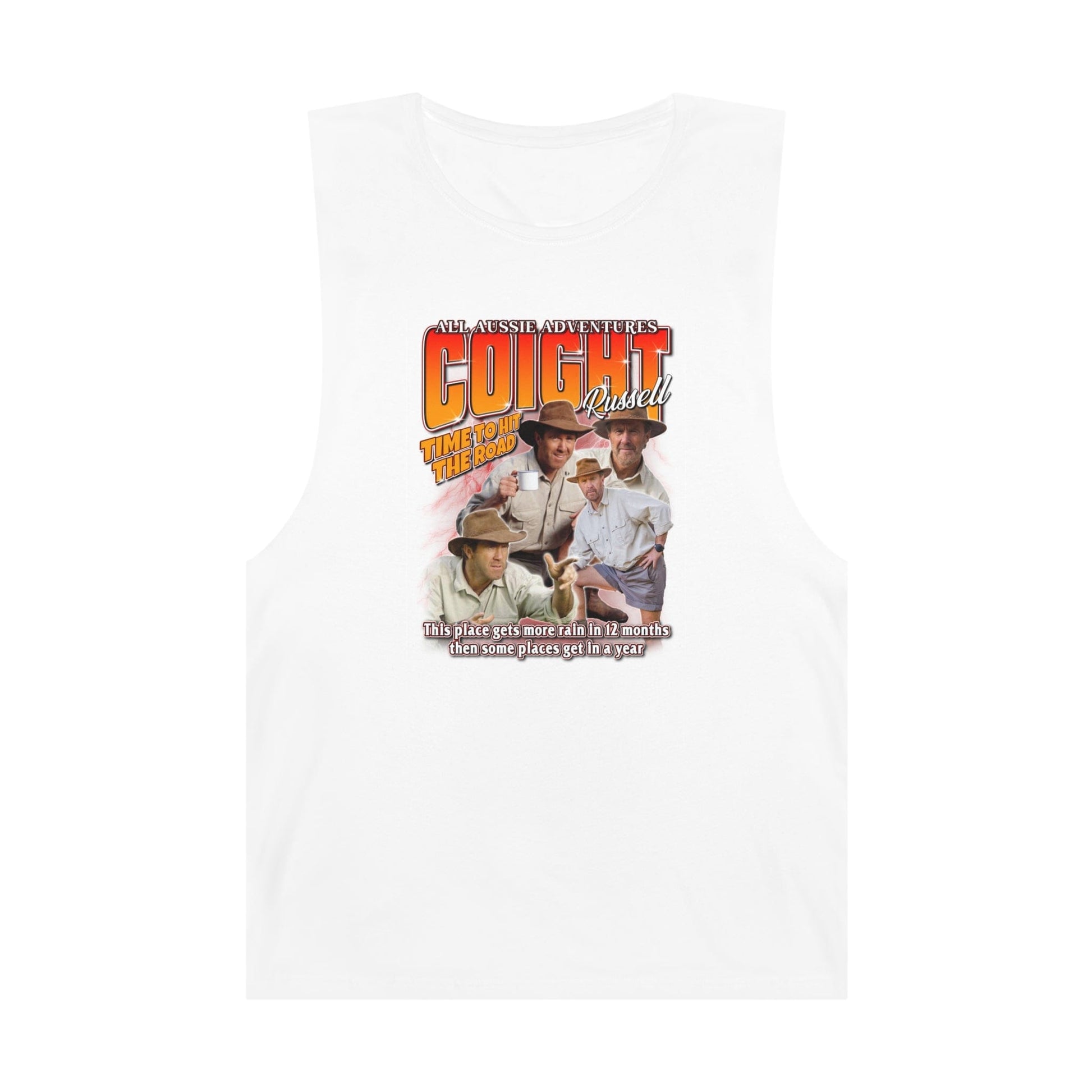 Russell Coight Vintage Tank Top Graphic Tees Australia White / XS Graphic T-Shirt Australia -  Cool Graphic T-Shirts Online - 