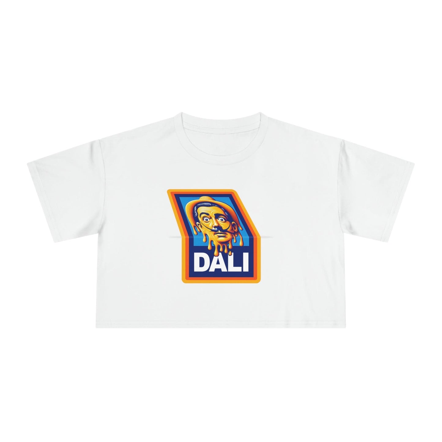 Salvador Dali Aldi Crop Tee Graphic Tees Australia Graphic T-Shirt Australia -  Cool Graphic T-Shirts Online - 