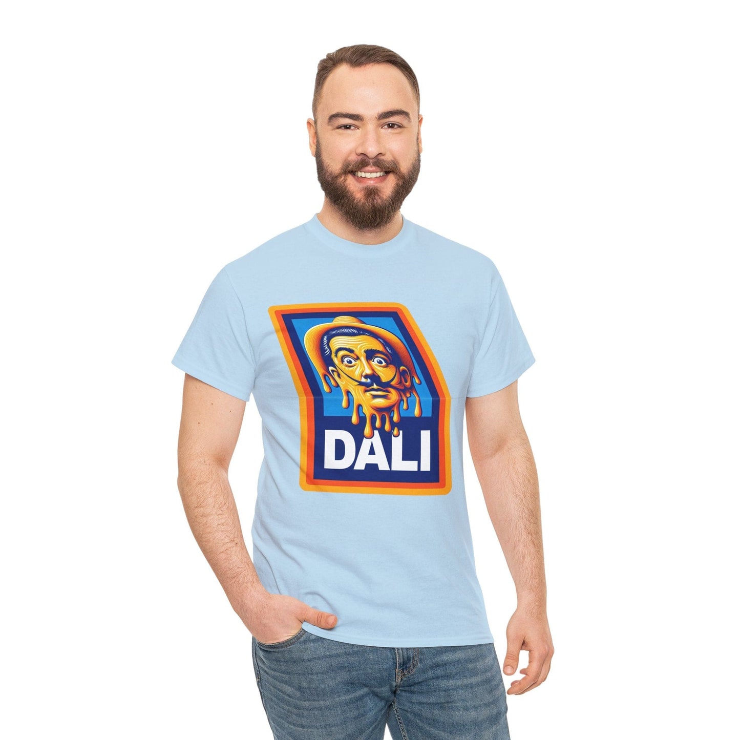 Salvador Dali Aldi Graphic Tee Graphic Tees Australia Light Blue / S Graphic T-Shirt Australia -  Cool Graphic T-Shirts Online -  Salvador Dali Aldi T-Shirt | Funny T-Shirts Australia