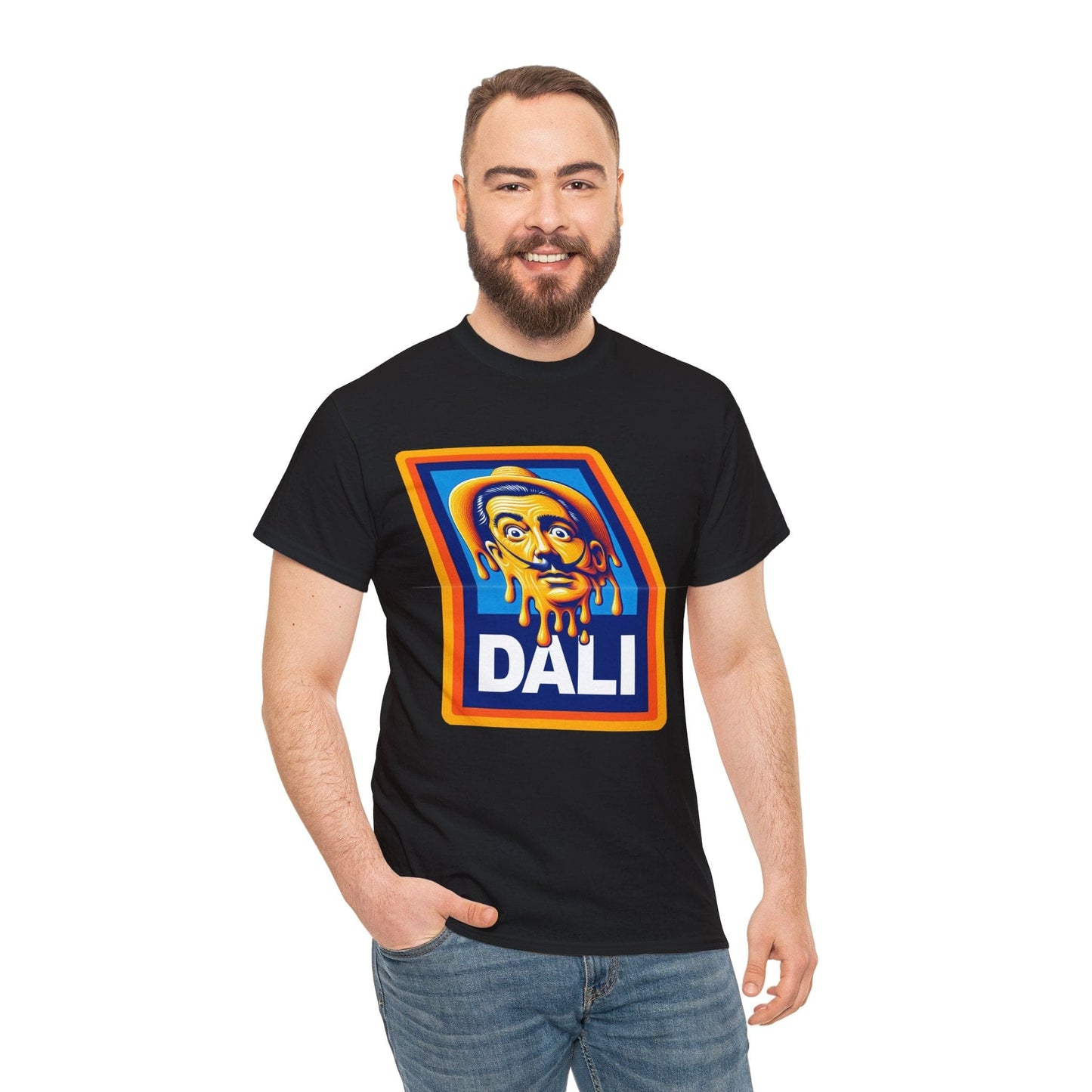 Salvador Dali Aldi Graphic Tee Graphic Tees Australia Black / S Graphic T-Shirt Australia -  Cool Graphic T-Shirts Online -  Salvador Dali Aldi T-Shirt | Funny T-Shirts Australia