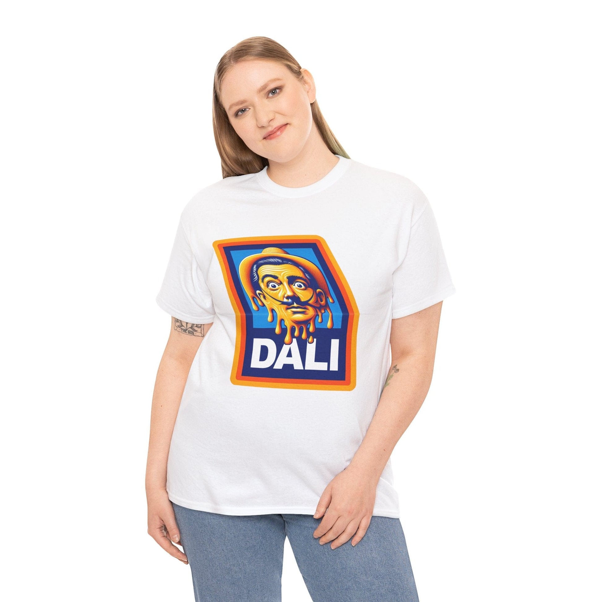 Salvador Dali Aldi Graphic Tee Graphic Tees Australia Graphic T-Shirt Australia -  Cool Graphic T-Shirts Online -  Salvador Dali Aldi T-Shirt | Funny T-Shirts Australia