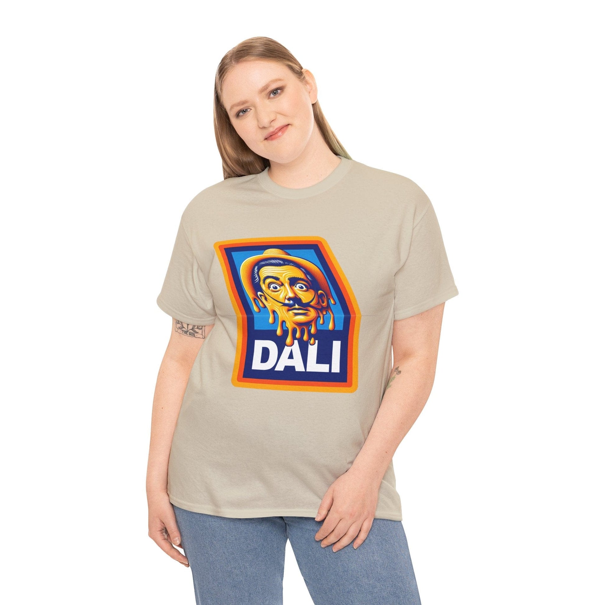 Salvador Dali Aldi Graphic Tee Graphic Tees Australia Graphic T-Shirt Australia -  Cool Graphic T-Shirts Online -  Salvador Dali Aldi T-Shirt | Funny T-Shirts Australia