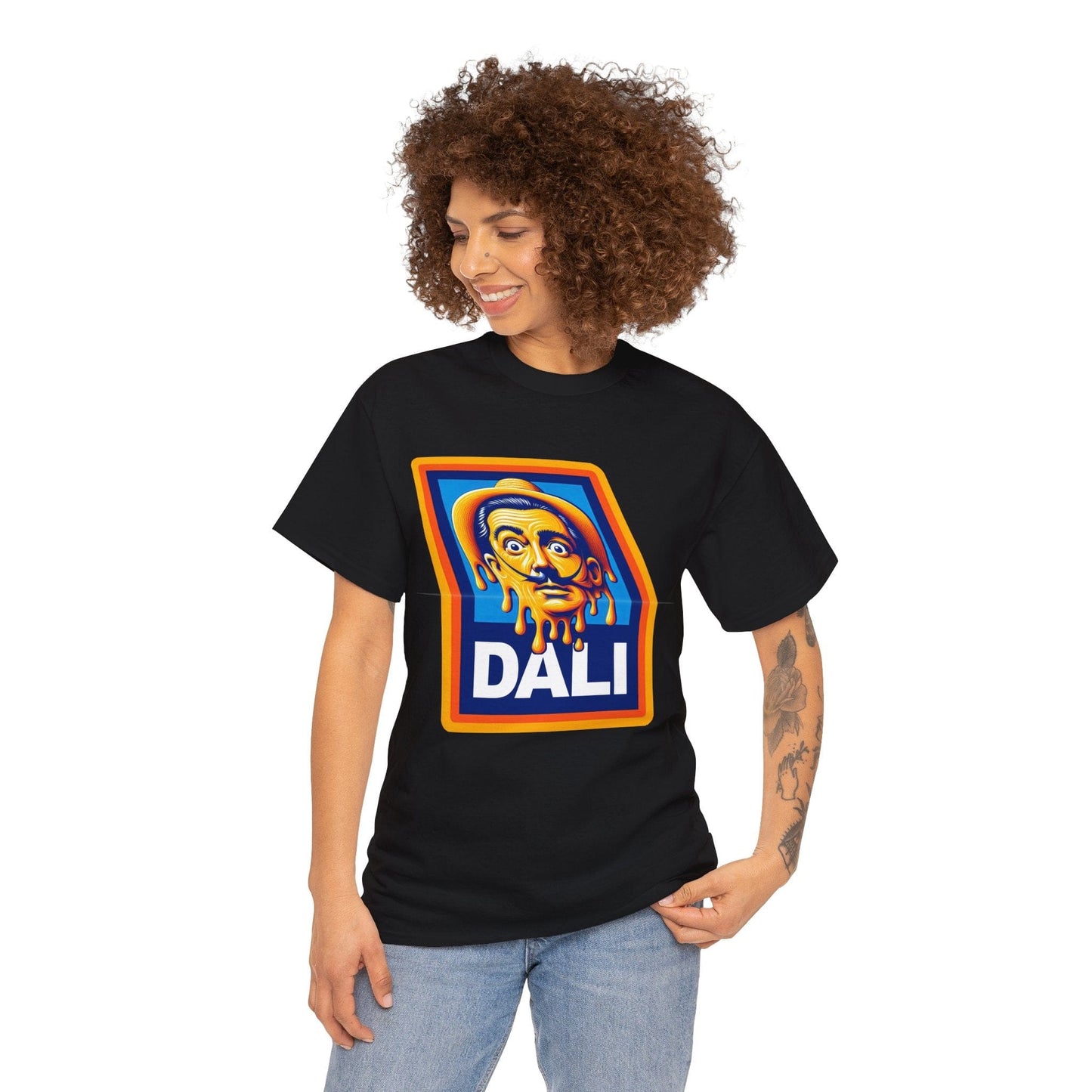 Salvador Dali Aldi Graphic Tee Graphic Tees Australia Graphic T-Shirt Australia -  Cool Graphic T-Shirts Online -  Salvador Dali Aldi T-Shirt | Funny T-Shirts Australia