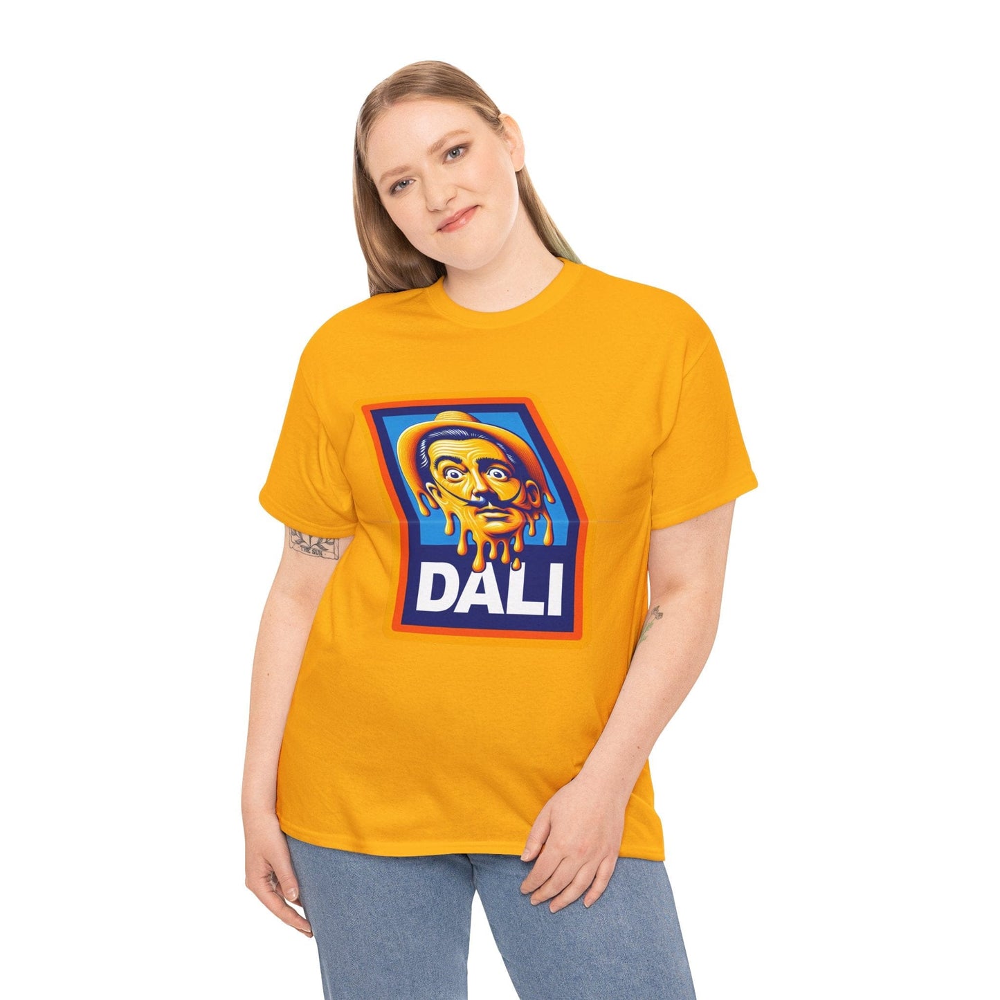 Salvador Dali Aldi Graphic Tee Graphic Tees Australia Graphic T-Shirt Australia -  Cool Graphic T-Shirts Online -  Salvador Dali Aldi T-Shirt | Funny T-Shirts Australia