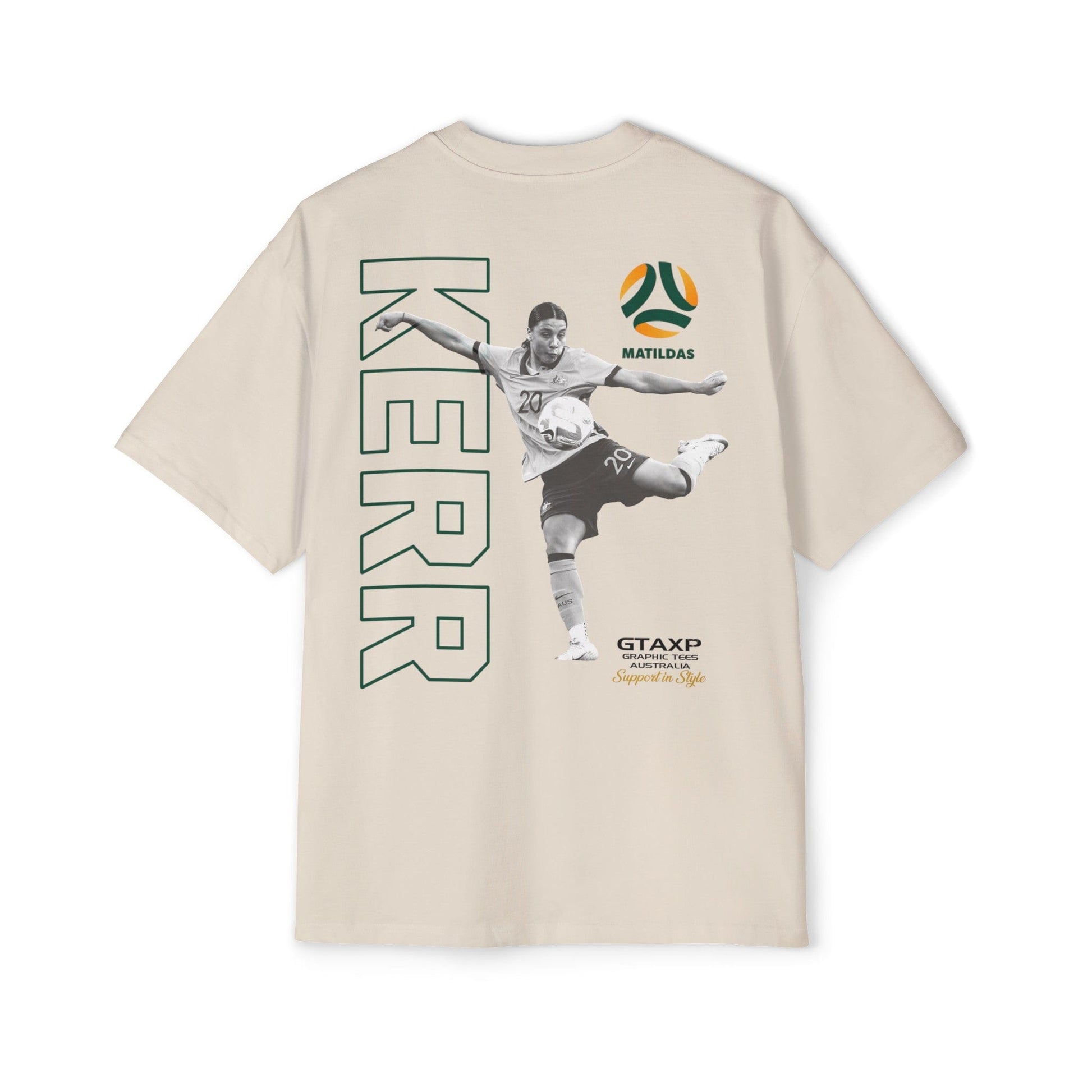 Sam Kerr Matildas Duo Oversized Tee Graphic Tees Australia Graphic T-Shirt Australia -  Cool Graphic T-Shirts Online -  Sam Kerr Matildas Duo Oversized Tee | Aussie Matildas Merch