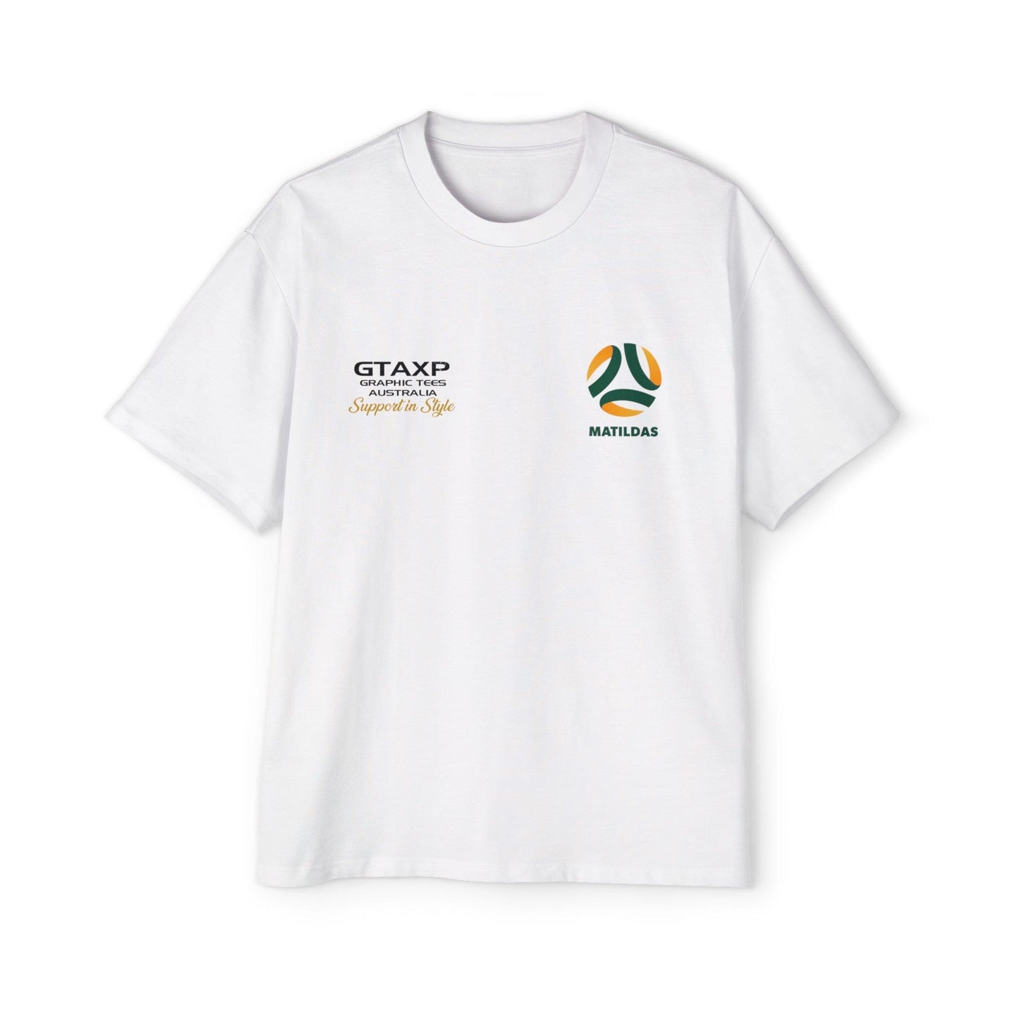 Sam Kerr Matildas Duo Oversized Tee Graphic Tees Australia Graphic T-Shirt Australia -  Cool Graphic T-Shirts Online -  Sam Kerr Matildas Duo Oversized Tee | Aussie Matildas Merch