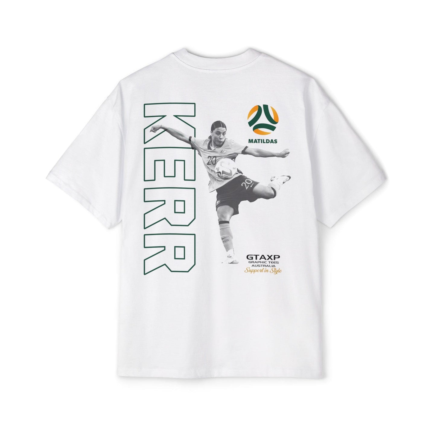 Sam Kerr Matildas Duo Oversized Tee Graphic Tees Australia Graphic T-Shirt Australia -  Cool Graphic T-Shirts Online -  Sam Kerr Matildas Duo Oversized Tee | Aussie Matildas Merch