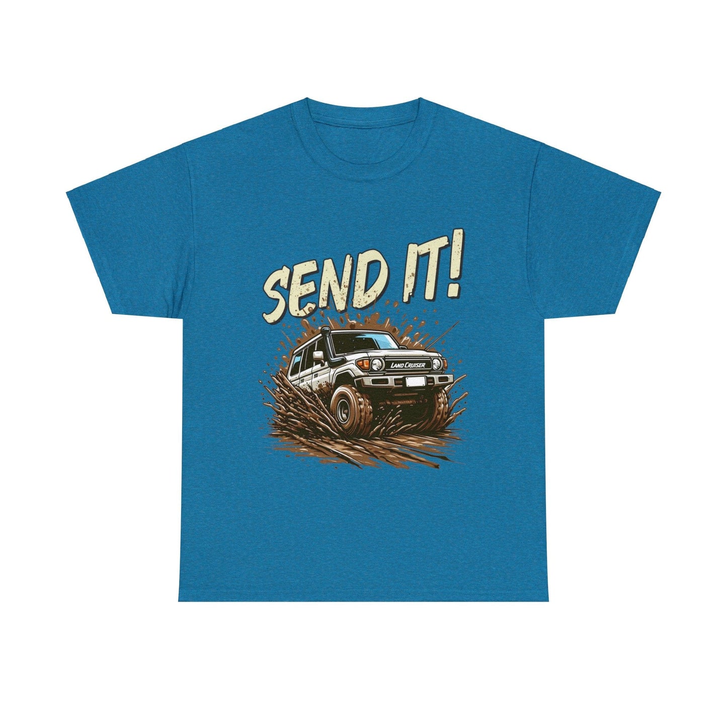 Send It! Landcruiser Graphic Tee Graphic Tees Australia Graphic T-Shirt Australia -  Cool Graphic T-Shirts Online -  Send It! Landcruiser T-Shirt | 4wd & 4x4 T-Shirts Australia