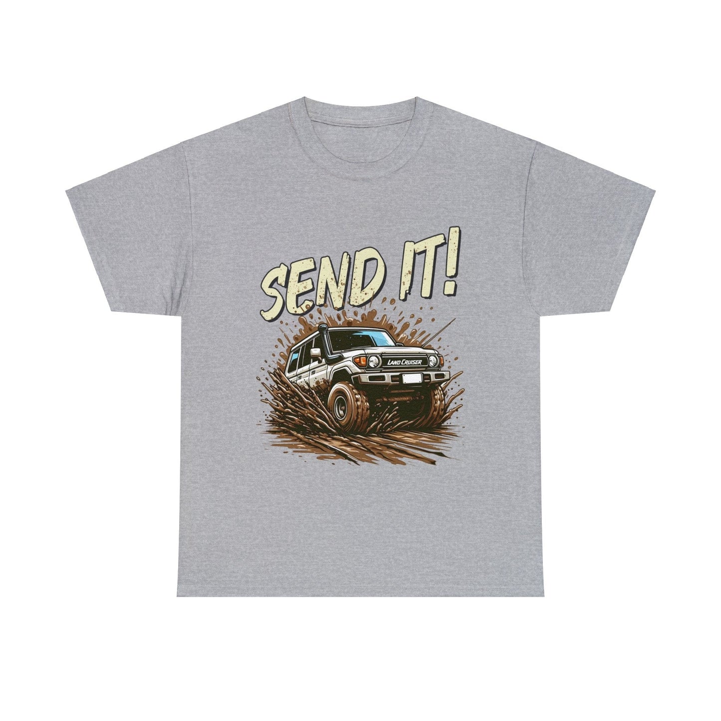 Send It! Landcruiser Graphic Tee Graphic Tees Australia Graphic T-Shirt Australia -  Cool Graphic T-Shirts Online -  Send It! Landcruiser T-Shirt | 4wd & 4x4 T-Shirts Australia