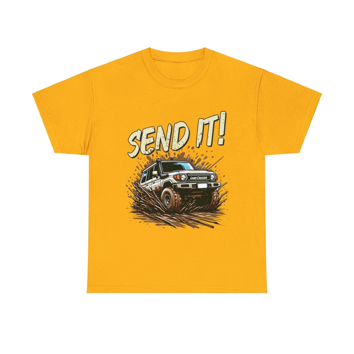 Send It! Landcruiser Graphic Tee Graphic Tees Australia Graphic T-Shirt Australia -  Cool Graphic T-Shirts Online -  Send It! Landcruiser T-Shirt | 4wd & 4x4 T-Shirts Australia