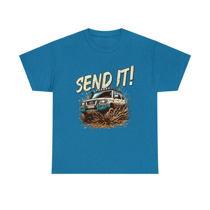 Send It! Nissan Patrol Graphic Tee Graphic Tees Australia Graphic T-Shirt Australia -  Cool Graphic T-Shirts Online -  Send It! Nissan Patrol Graphic Tee | 4wd T-Shirts Australia