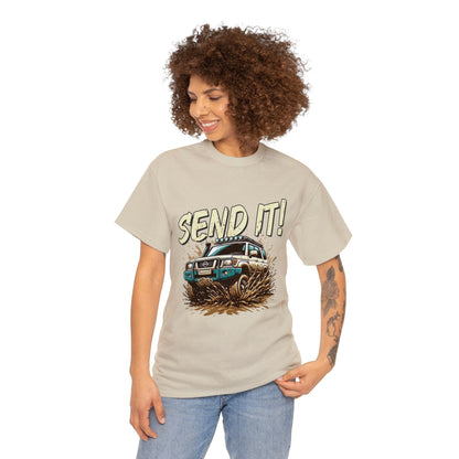 Send It! Nissan Patrol Graphic Tee Graphic Tees Australia Graphic T-Shirt Australia -  Cool Graphic T-Shirts Online -  Send It! Nissan Patrol Graphic Tee | 4wd T-Shirts Australia