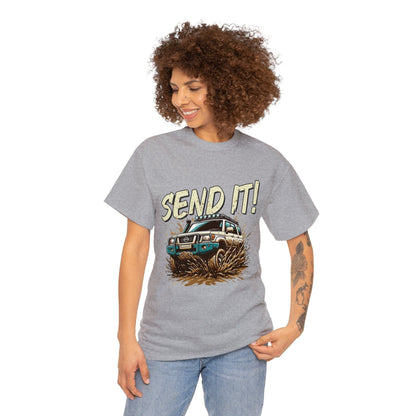 Send It! Nissan Patrol Graphic Tee Graphic Tees Australia Graphic T-Shirt Australia -  Cool Graphic T-Shirts Online -  Send It! Nissan Patrol Graphic Tee | 4wd T-Shirts Australia