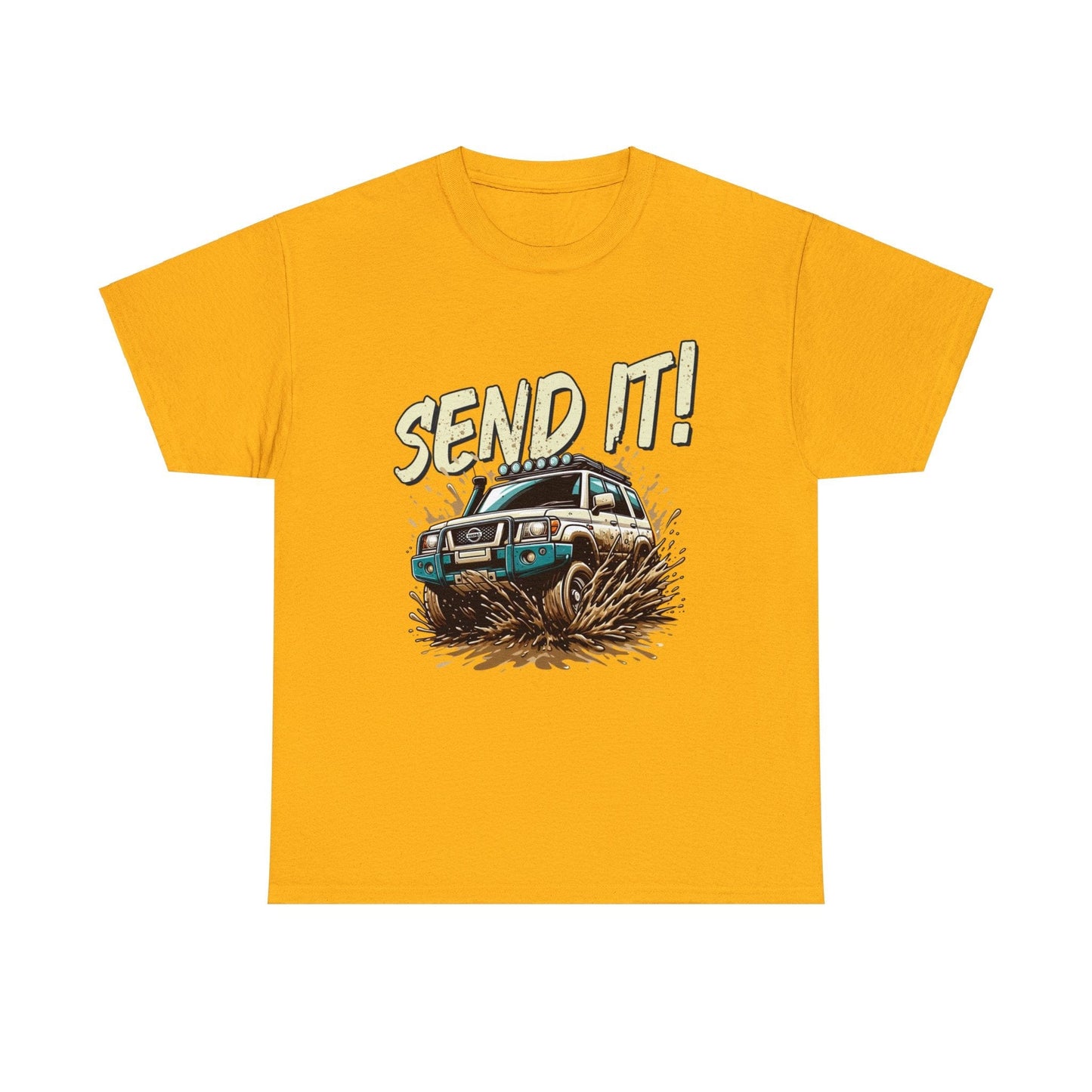 Send It! Nissan Patrol Graphic Tee Graphic Tees Australia Graphic T-Shirt Australia -  Cool Graphic T-Shirts Online -  Send It! Nissan Patrol Graphic Tee | 4wd T-Shirts Australia