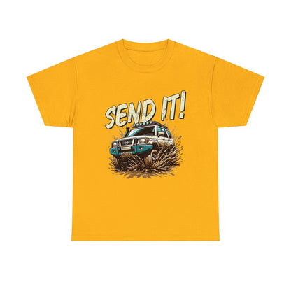 Send It! Nissan Patrol Graphic Tee Graphic Tees Australia Graphic T-Shirt Australia -  Cool Graphic T-Shirts Online -  Send It! Nissan Patrol Graphic Tee | 4wd T-Shirts Australia