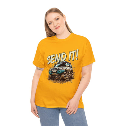 Send It! Nissan Patrol Graphic Tee Graphic Tees Australia Graphic T-Shirt Australia -  Cool Graphic T-Shirts Online -  Send It! Nissan Patrol Graphic Tee | 4wd T-Shirts Australia