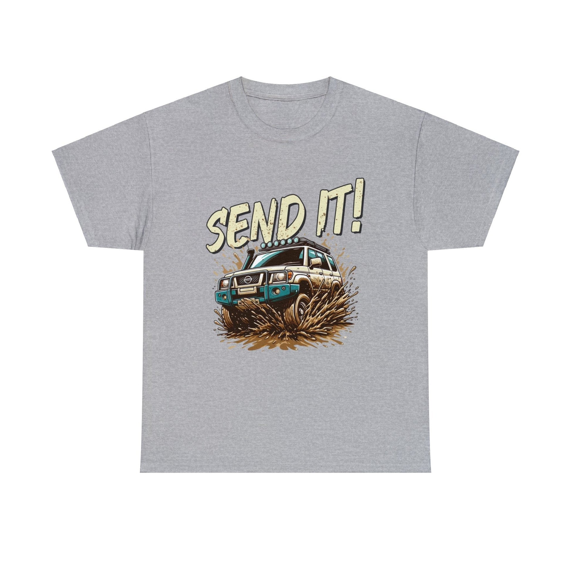 Send It! Nissan Patrol Graphic Tee Graphic Tees Australia Graphic T-Shirt Australia -  Cool Graphic T-Shirts Online -  Send It! Nissan Patrol Graphic Tee | 4wd T-Shirts Australia