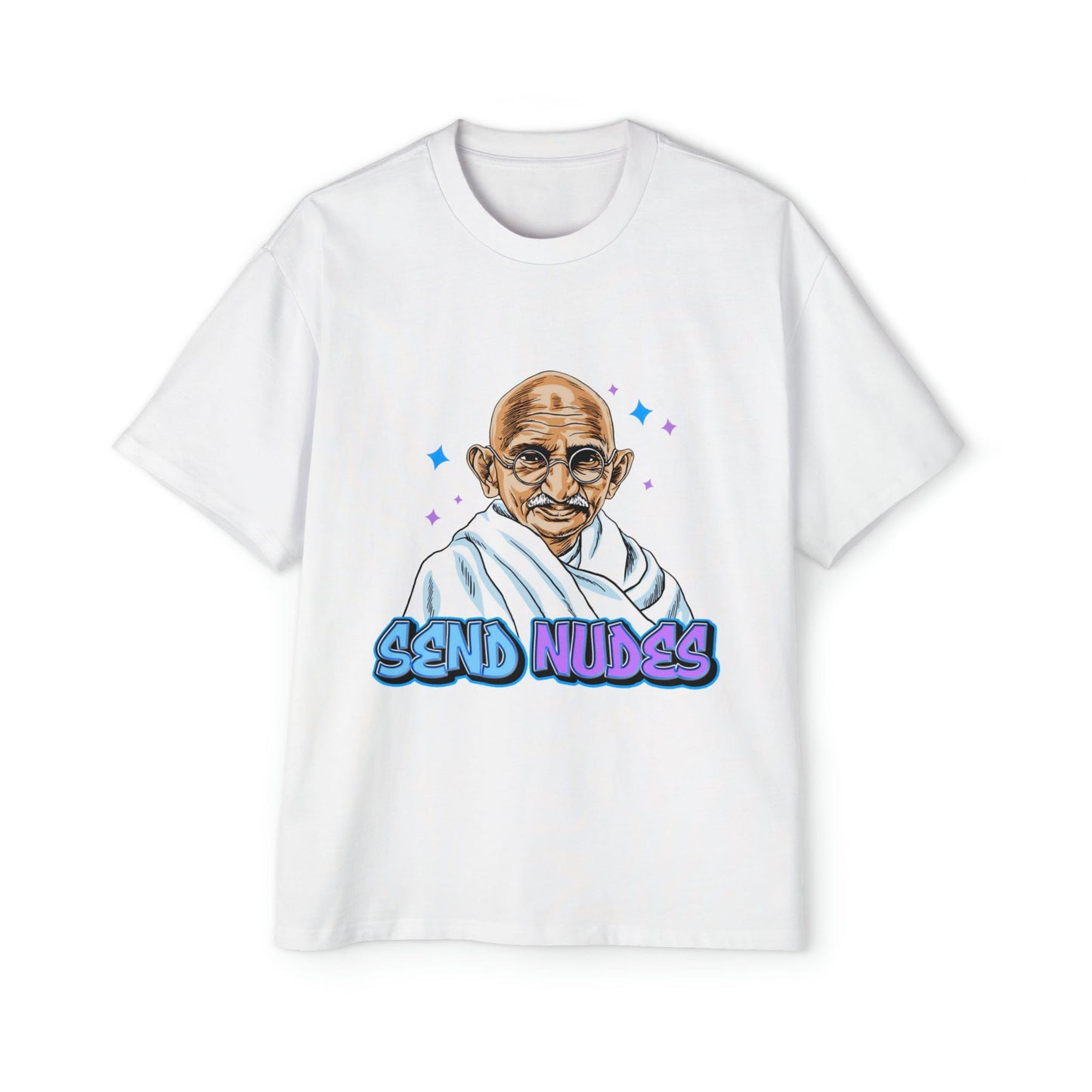 Send Nudes Oversized Tee Graphic Tees Australia White / S Graphic T-Shirt Australia -  Cool Graphic T-Shirts Online - 