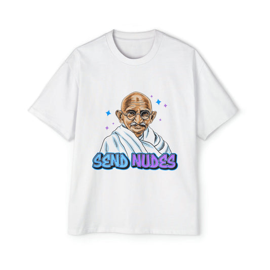 Send Nudes Oversized Tee Graphic Tees Australia White / S Graphic T-Shirt Australia -  Cool Graphic T-Shirts Online - 